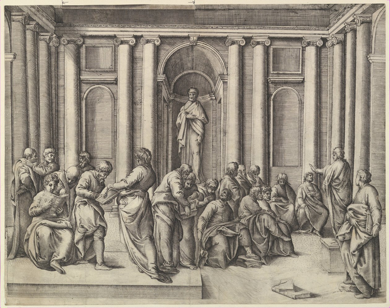 Cristo tra i dottori della legge da Battista Franco