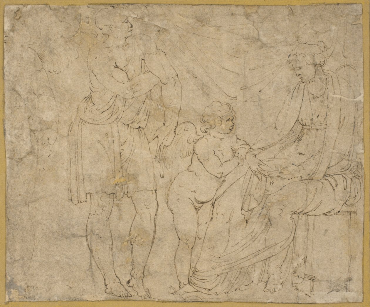 Marte(?), Venere e Cupido da Battista Franco