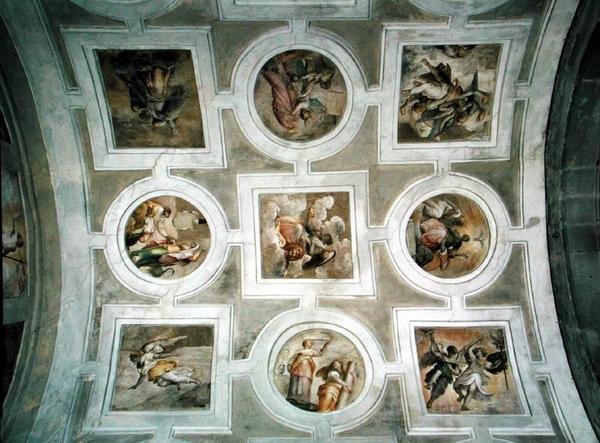 Vista della volta, dal soffitto della Cappella Grimani da Battista Franco