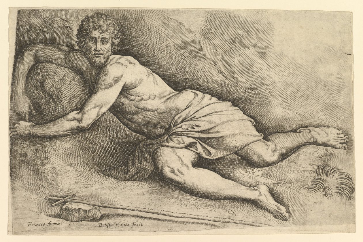 San Giovanni Battista nel deserto da Battista Franco Veneziano