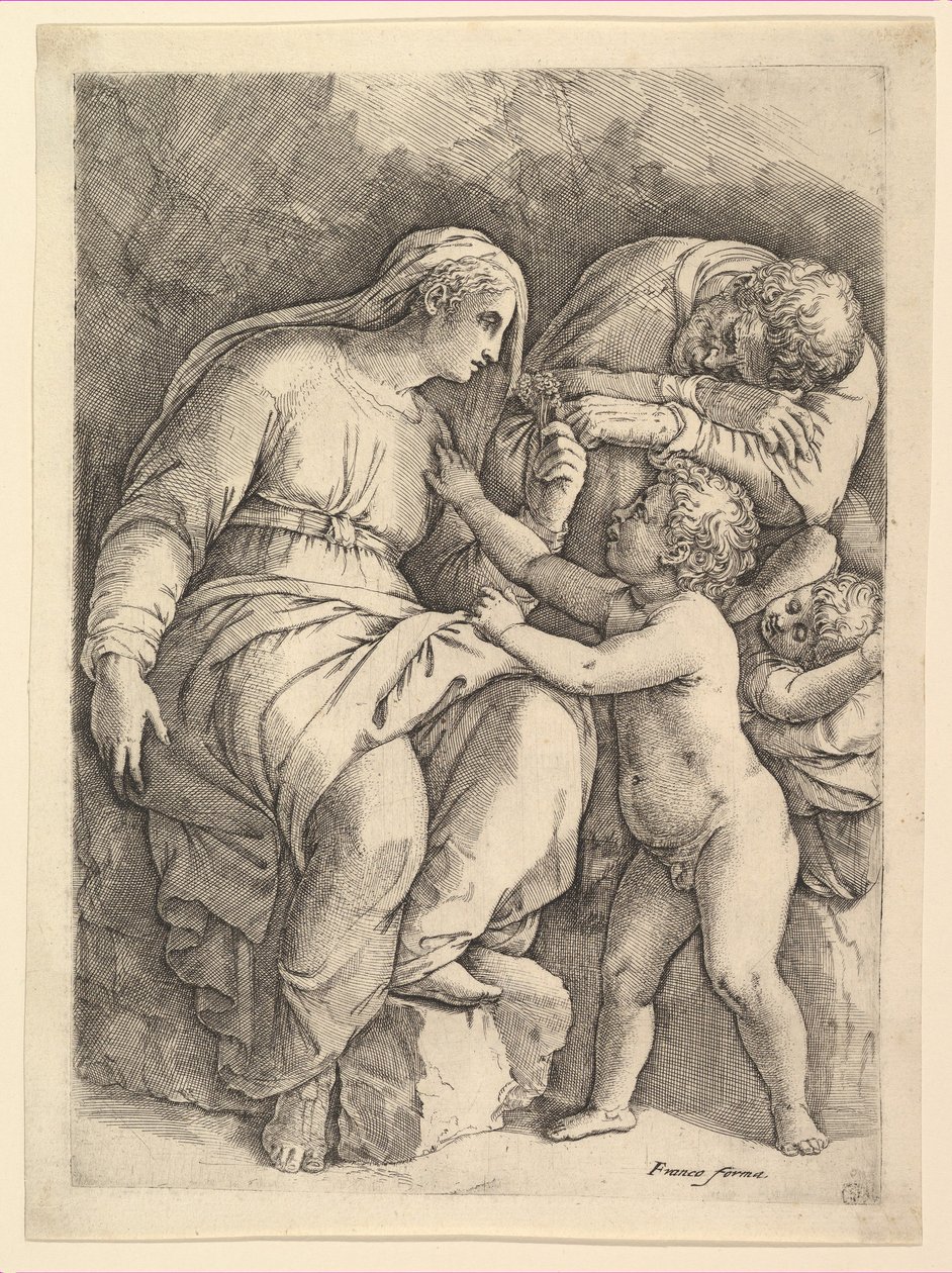 La Sacra Famiglia da Battista Franco Veneziano