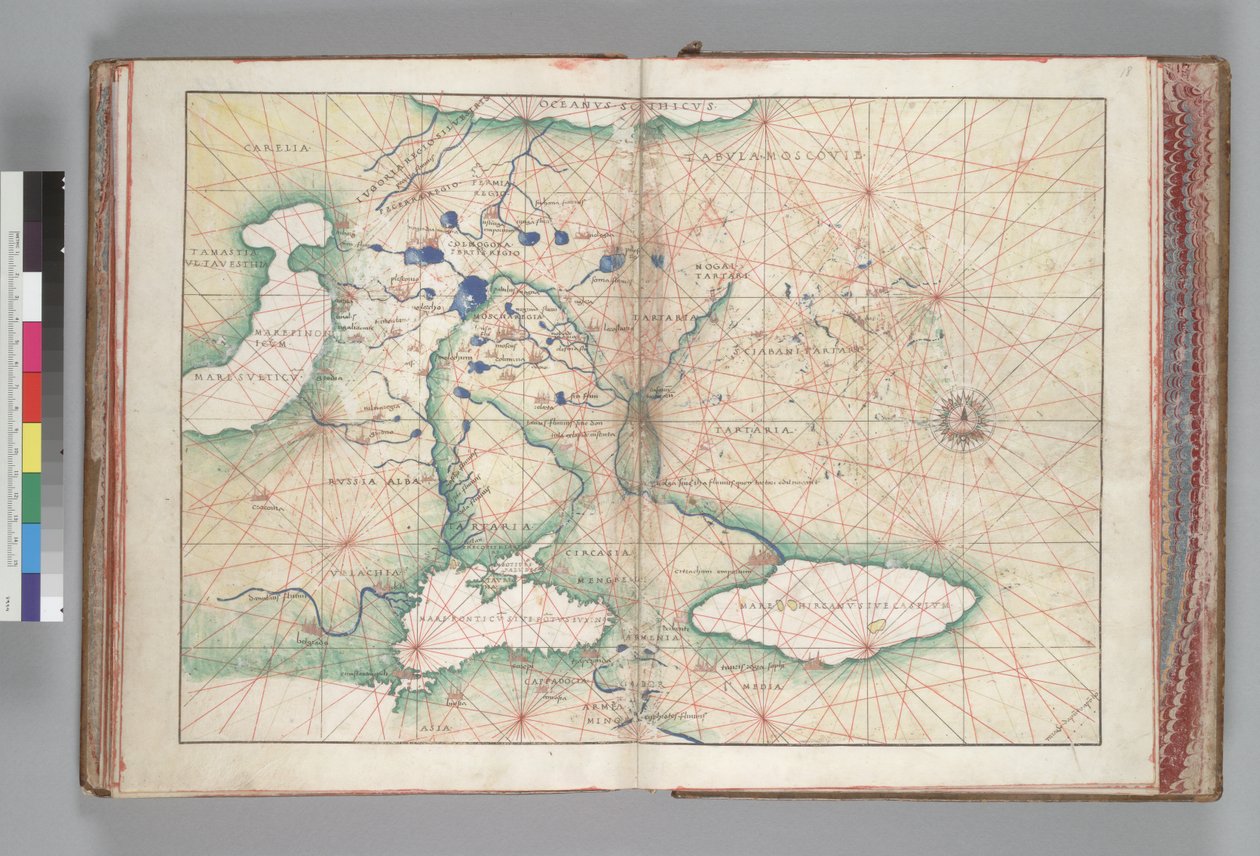 Mappa della Russia da Battista Giovanni Agnese