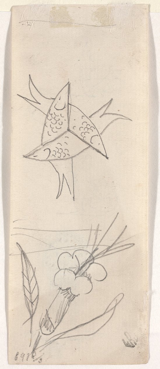 Foglio di schizzi da Beatrice Godwin Whistler