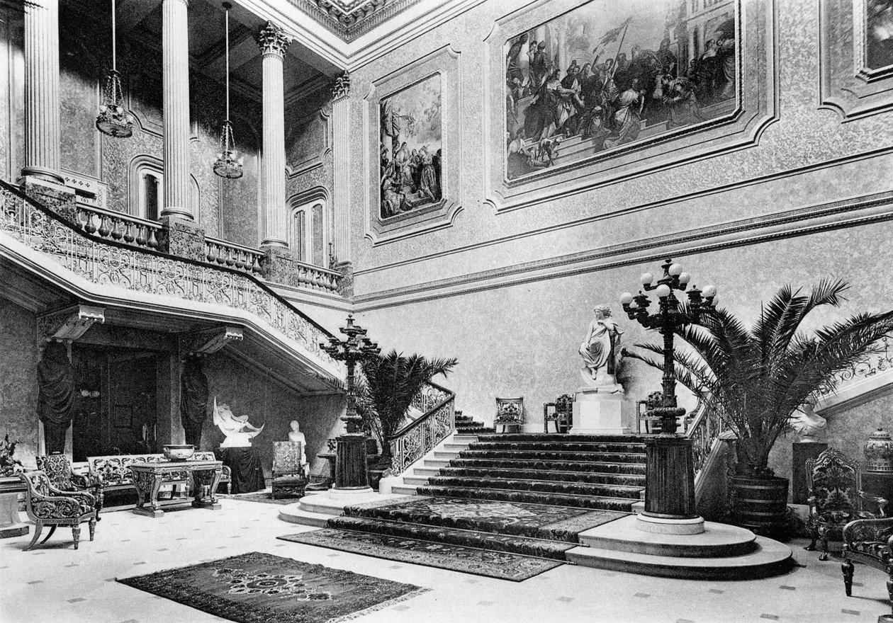 La grande sala, Stafford House, 1908 da Bedford Lemere and Company