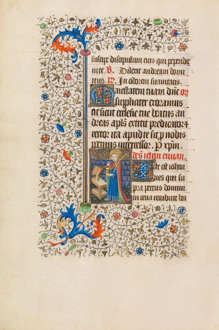 San Giovanni Evangelista con il calice avvelenato da Bedford Master