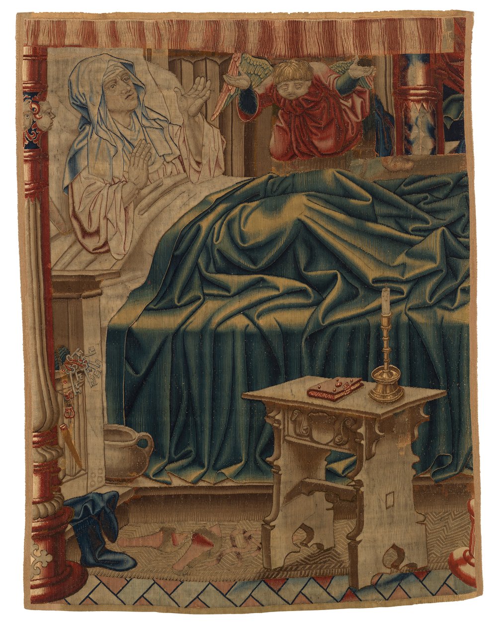 Beatrix Soetkens a letto, dalla prima scena nel primo arazzo di un set di quattro raffiguranti la 