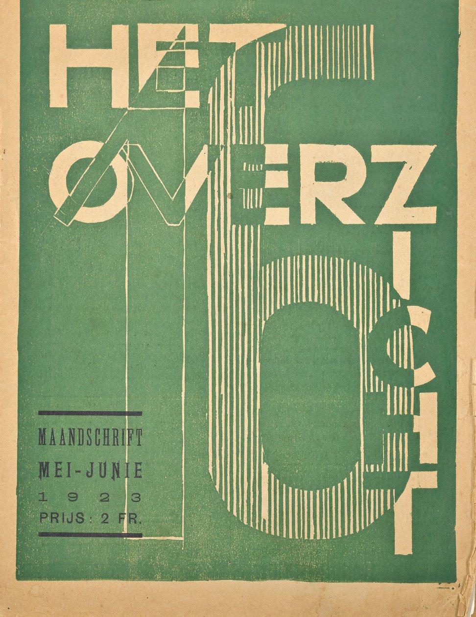 Copertina per un numero del 1923 della rivista "Het Overzicht", 1923 da Belgian School