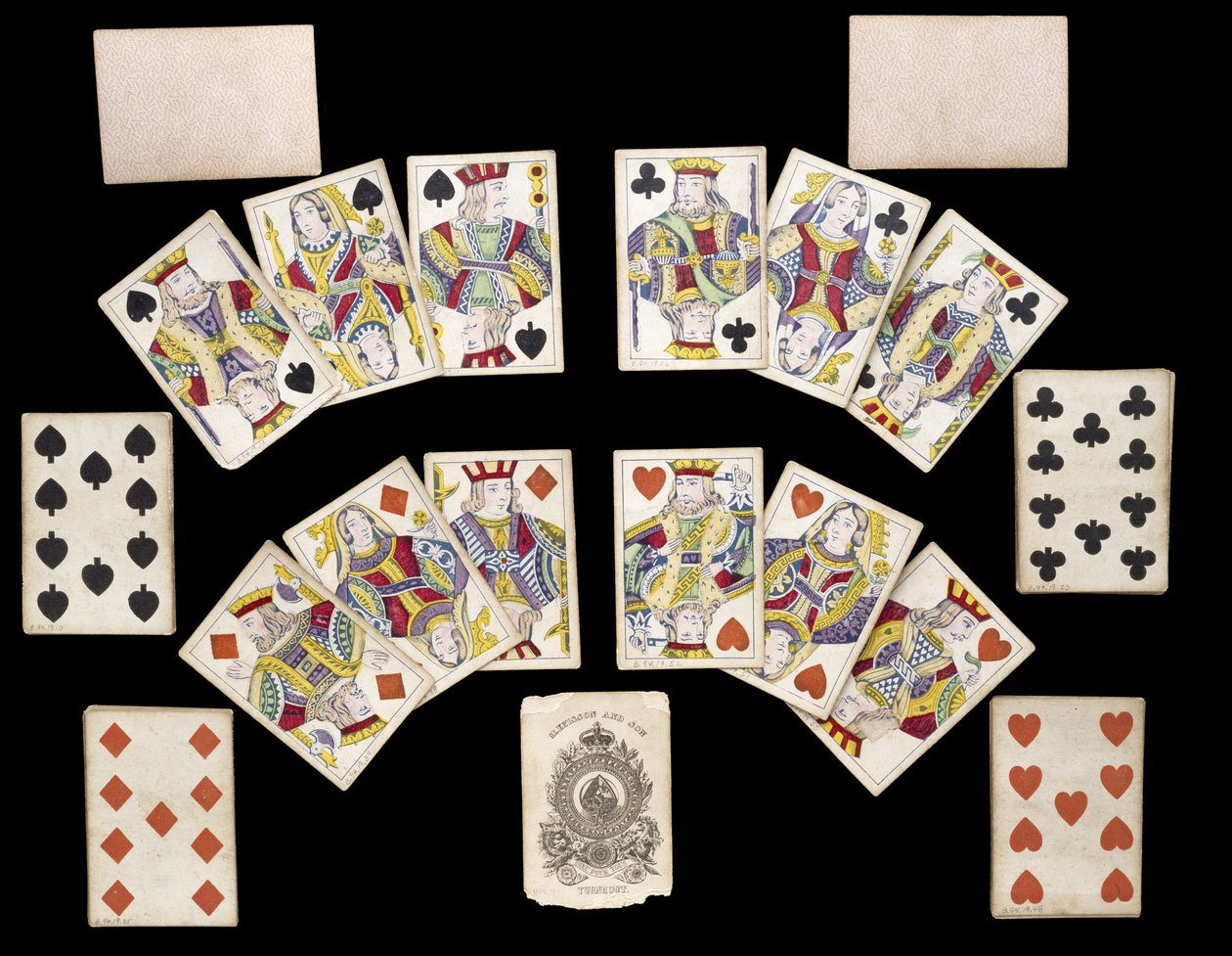 Mazzo di carte da gioco, c. 1835-1840 da Belgian School