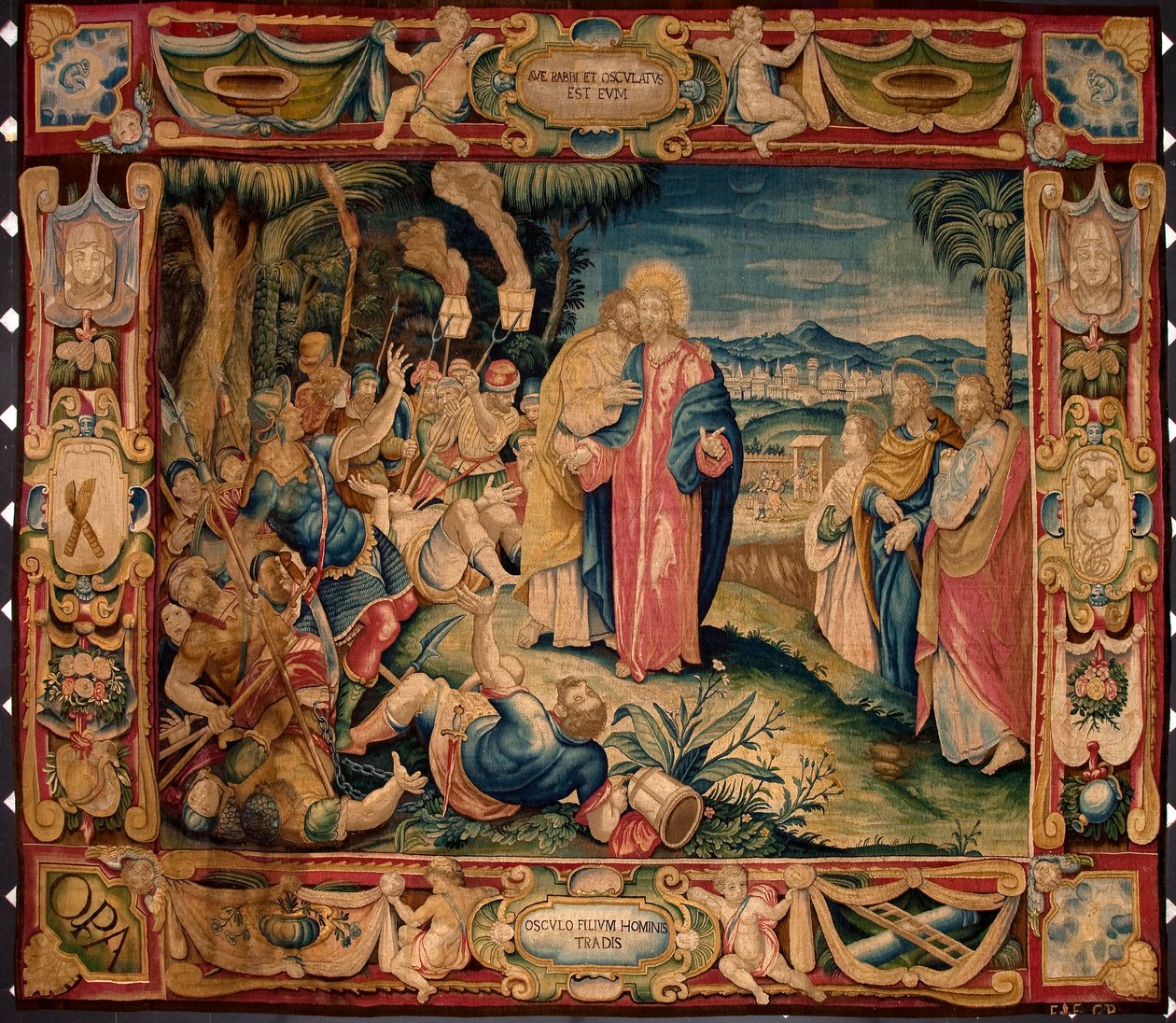 Il bacio di Giuda. Arazzo realizzato nelle manifatture di Bruxelles. XVI secolo Genova, Musei di Strada Nuova da Belgian School