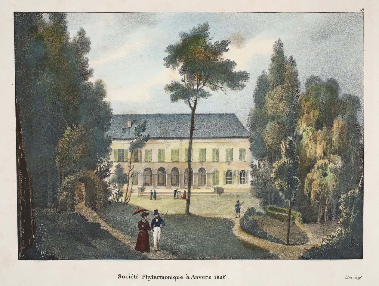 Società Filarmonica ad Anversa 1826 da Belgian School