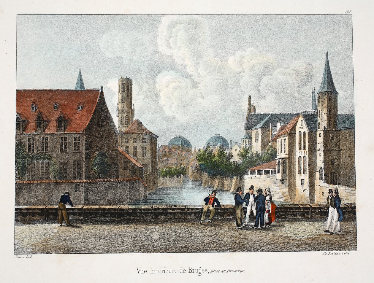 Vista interna di Bruges da Belgian School