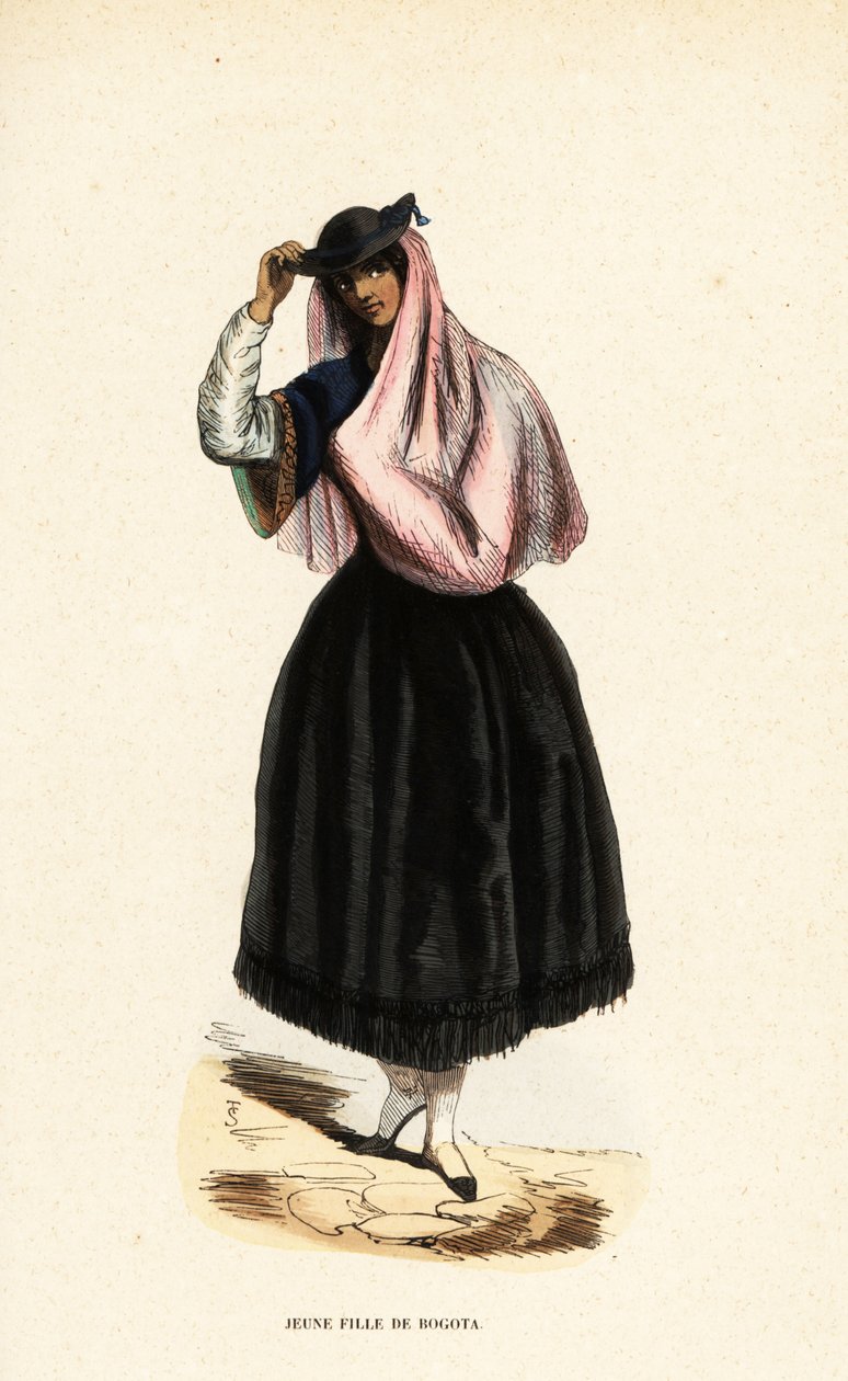 Giovane donna di Bogotà, Colombia da Belgian School