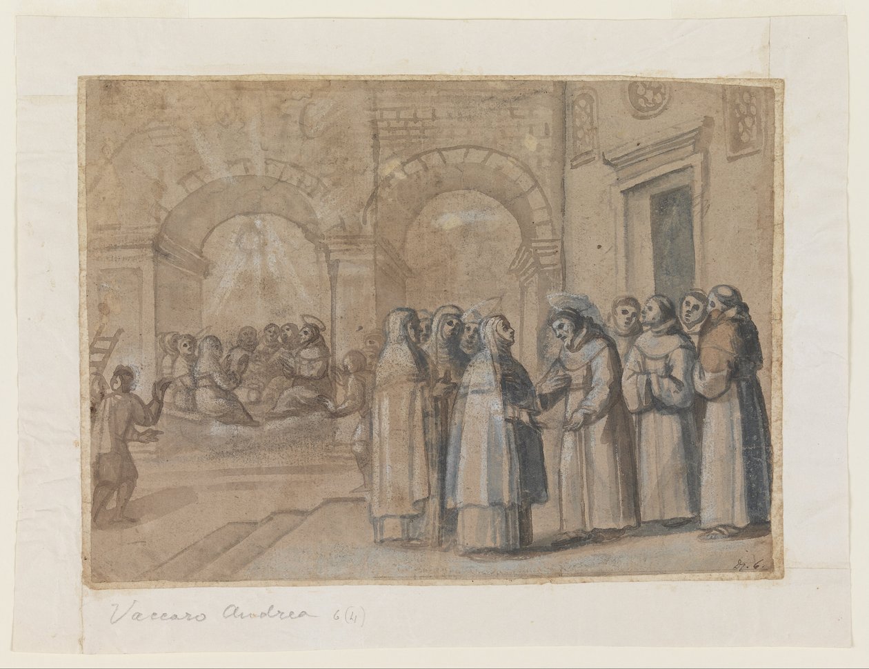 Incontro di San Francesco e Santa Chiara da Belisario Corenzio
