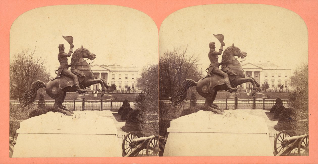 La colossale statua equestre in bronzo del Gen. Andrew Jackson da Bell Brother