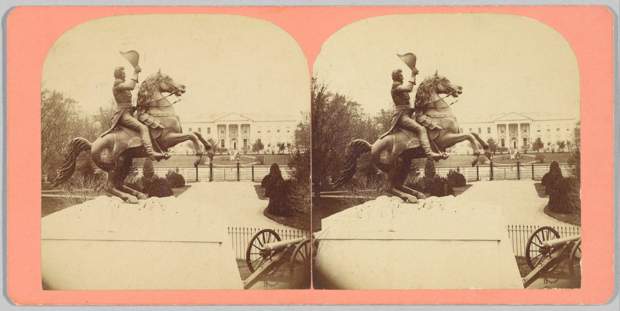 La colossale statua equestre in bronzo del Gen. Andrew Jackson da Bell and Brother