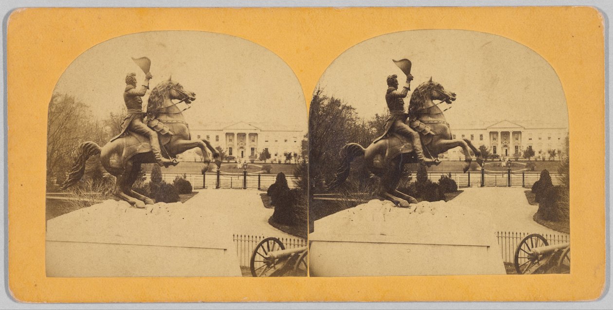 La colossale statua equestre in bronzo del Gen. Andrew Jackson da Bell and Brother