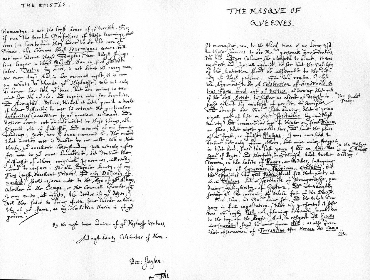 Il Masque delle Regine e un