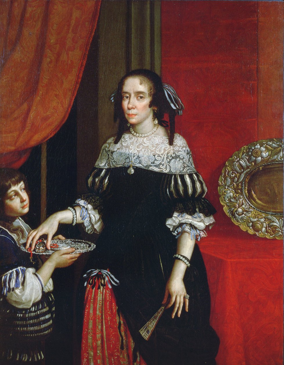 Ritratto della contessa Gonzaga di Novellara, 1666 da Cesare Gennari