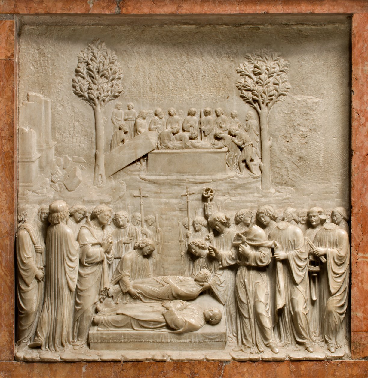 Cripta, Arca dei Santi Marcellino e Pietro Esorcista, Benedetto Briosco 1506-08, Sepoltura dei Santi Marcellino e Pietro da Benedetto Briosco