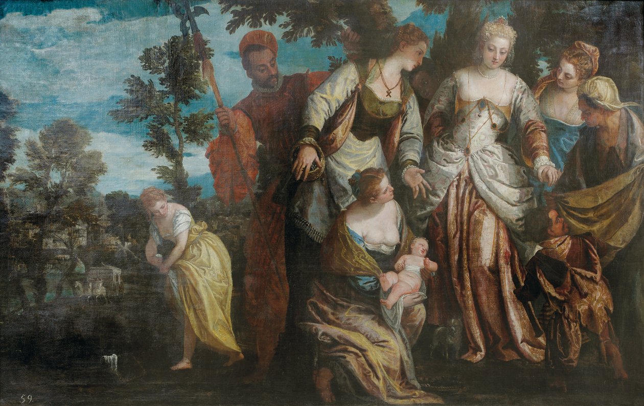 Il ritrovamento di Mosè da Benedetto Caliari