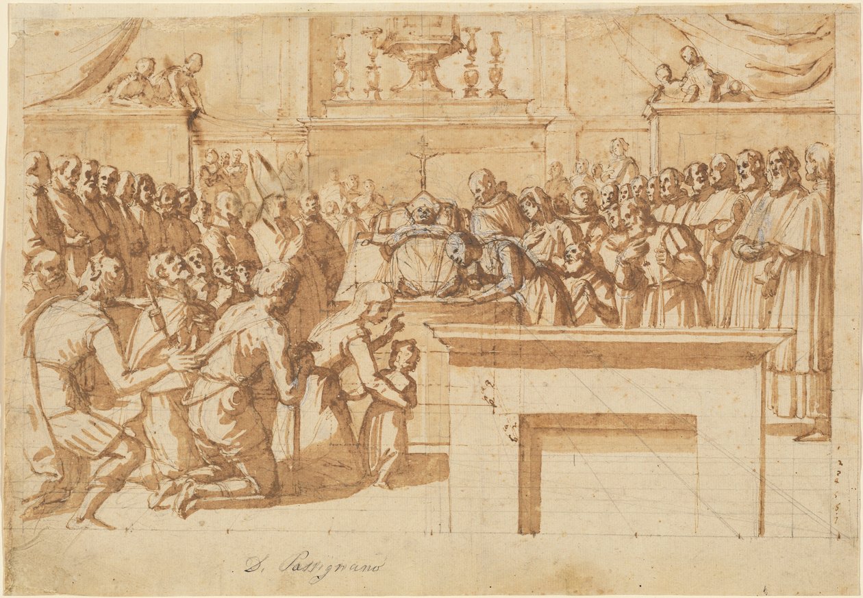 La venerazione del corpo miracolosamente conservato di San Atto da Benedetto Veli