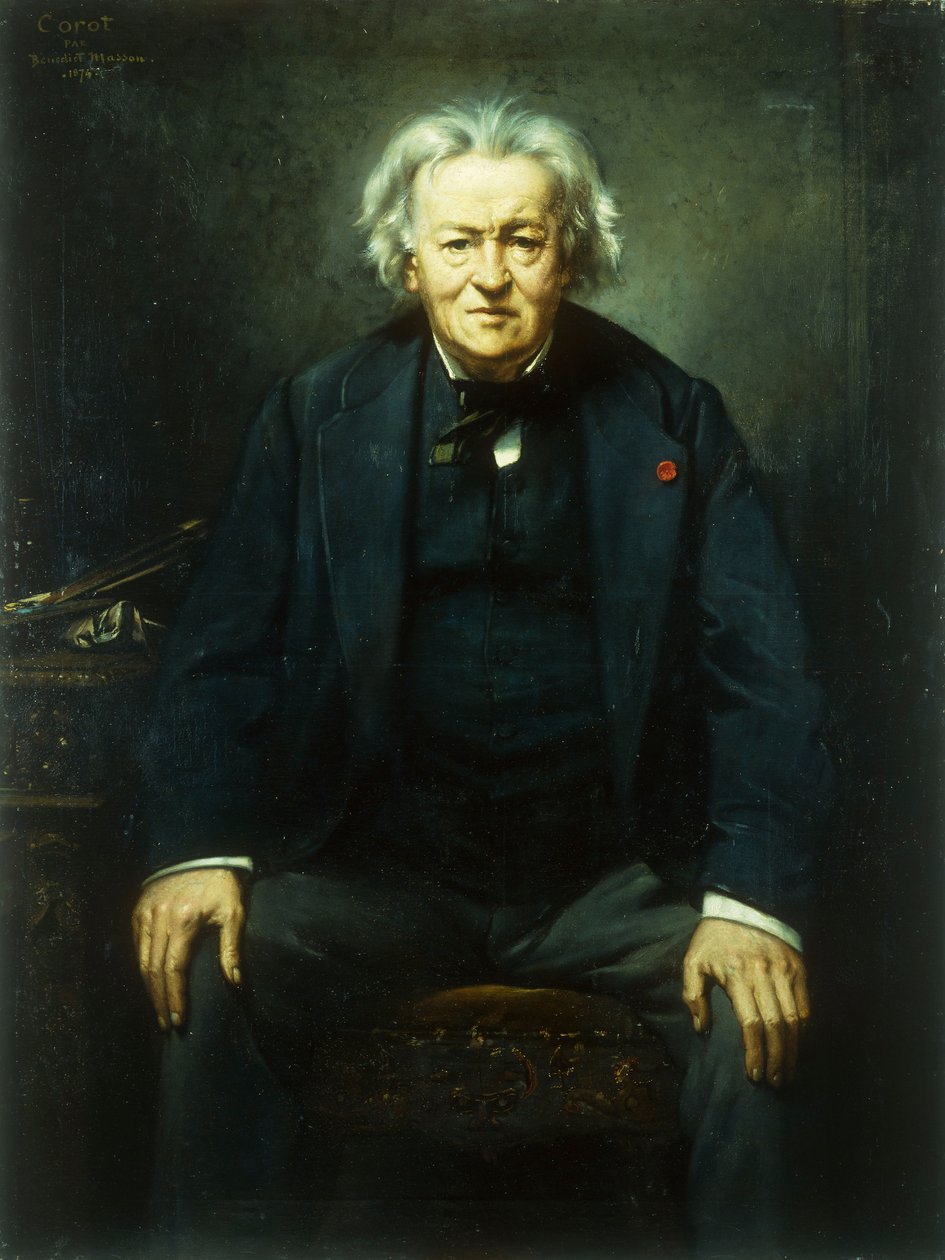Ritratto di Jean Baptiste Camille Corot, 1874 da Benedict Masson