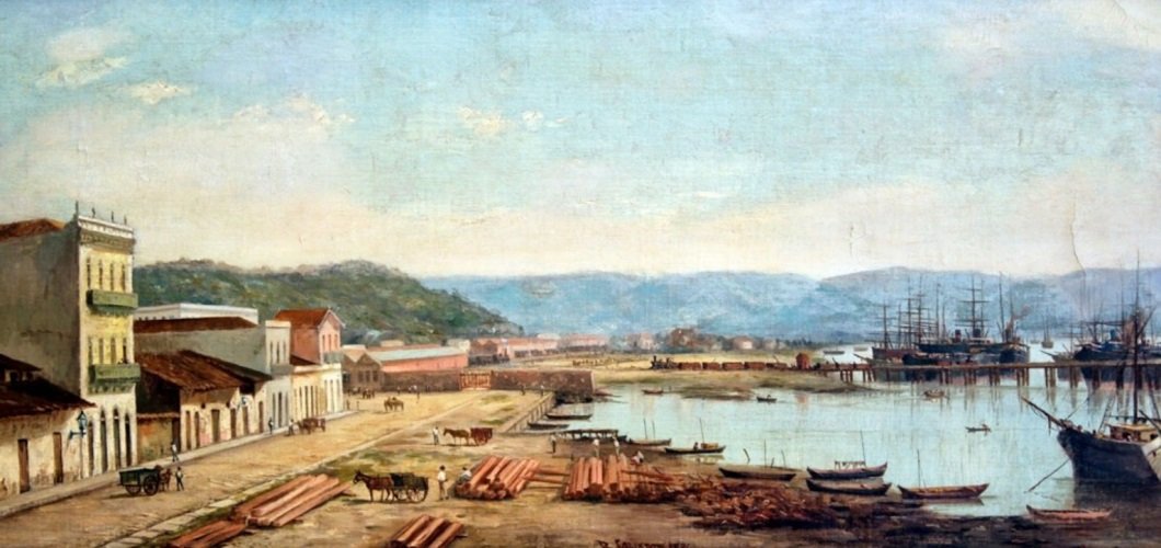 Porto del Consolato e Serra do Mar da Benedito Calixto