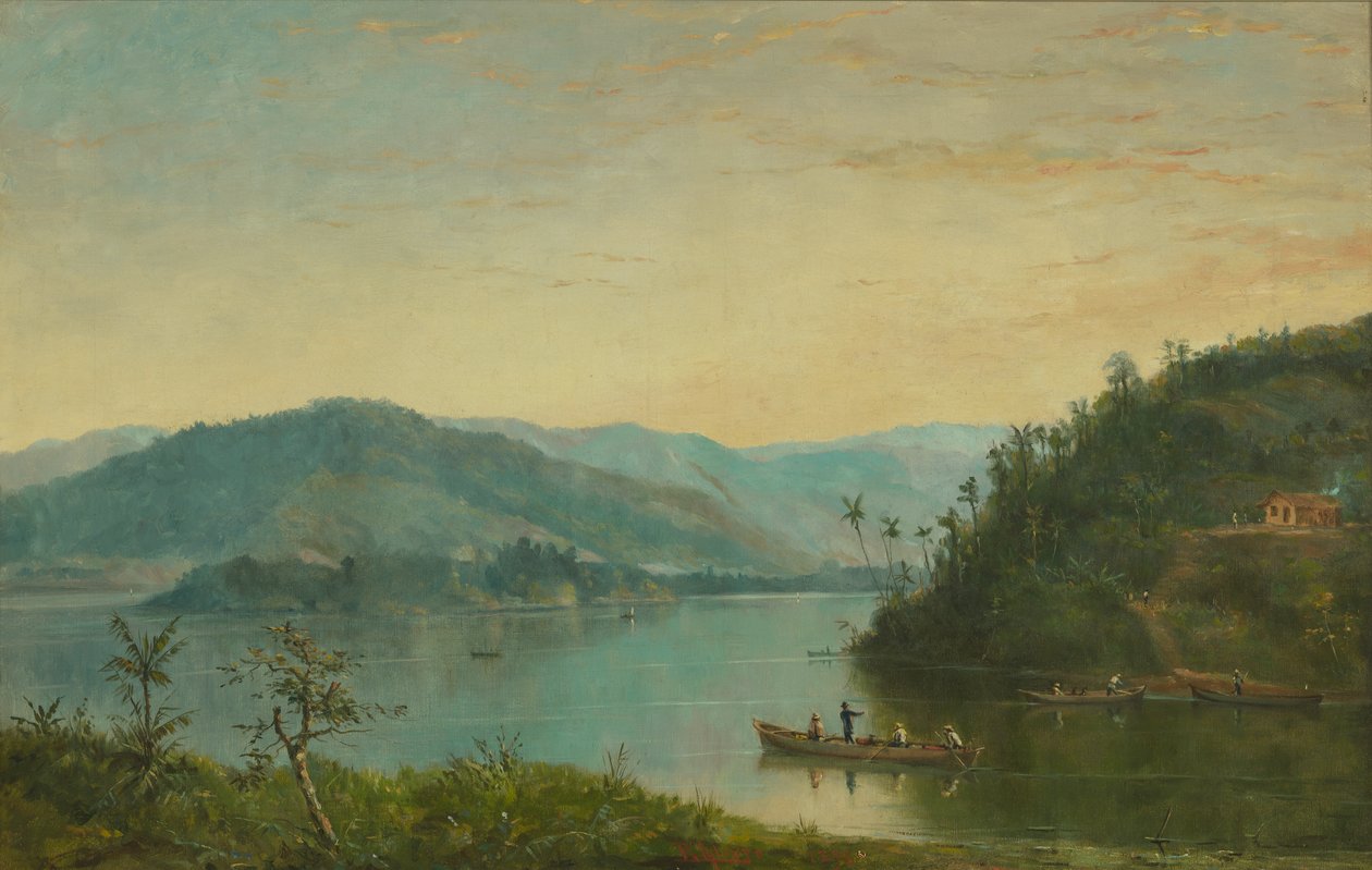 Benedito Calixto - Fiume Itanhaém, SP, 1896 da Benedito Calixto