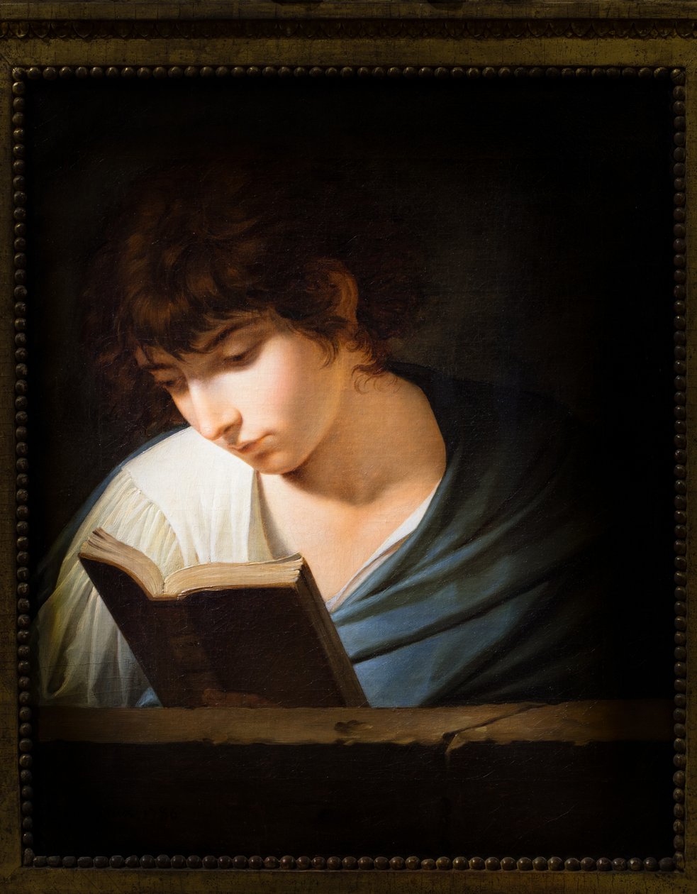 Giovane che legge Omero da Benigne Gagnereaux