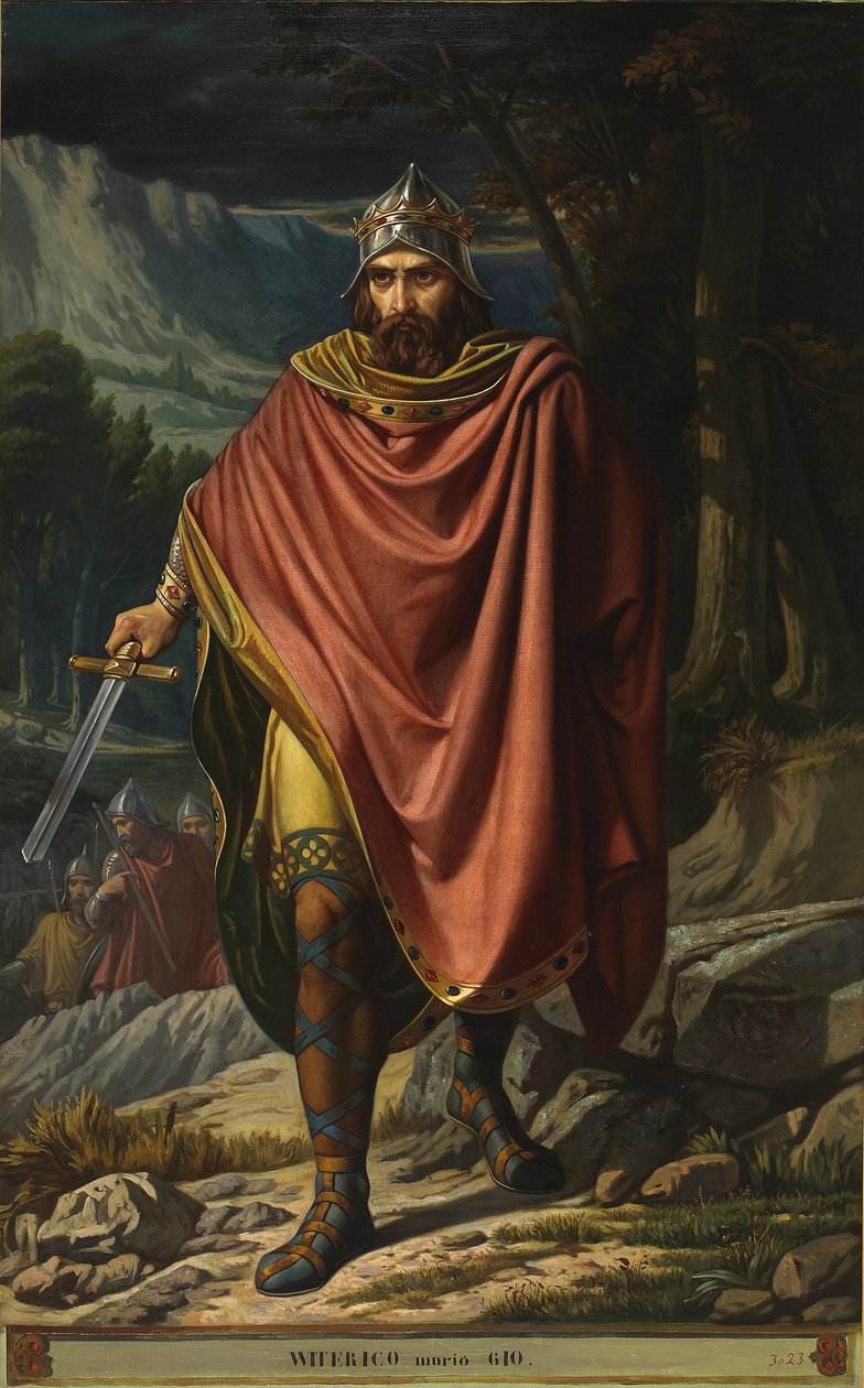 Ritratto del re visigoto di Hispania Witteric (Witerico o Viterico) da Benito Soriano Murillo