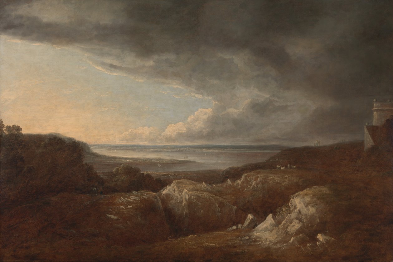 Veduta del Fiume Severn, vicino a Kings Weston, Residenza di Lord de Clifford da Benjamin Barker