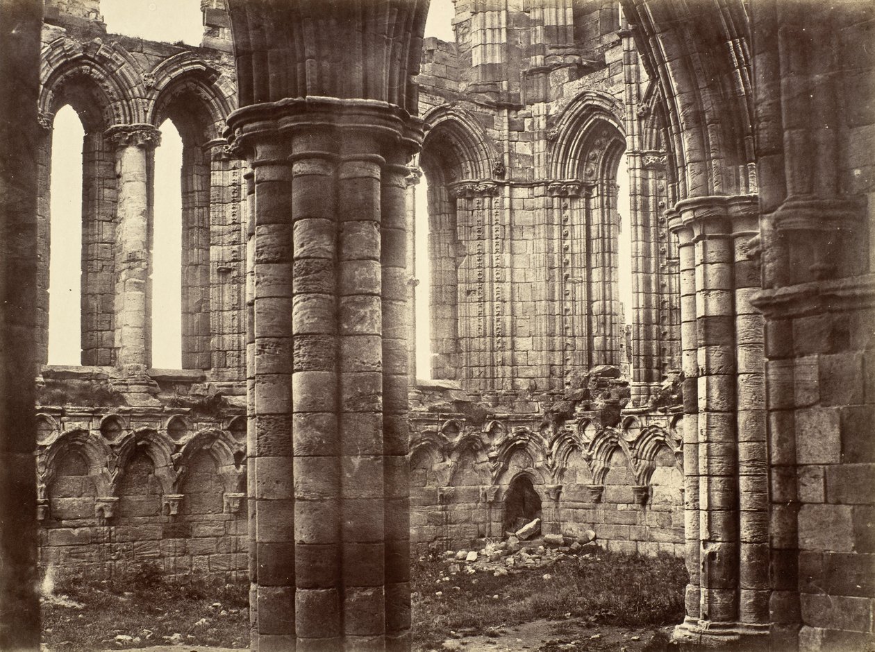 Abbazia di Whitby, Yorkshire, Transetto Nord da Benjamin Brecknell Turner