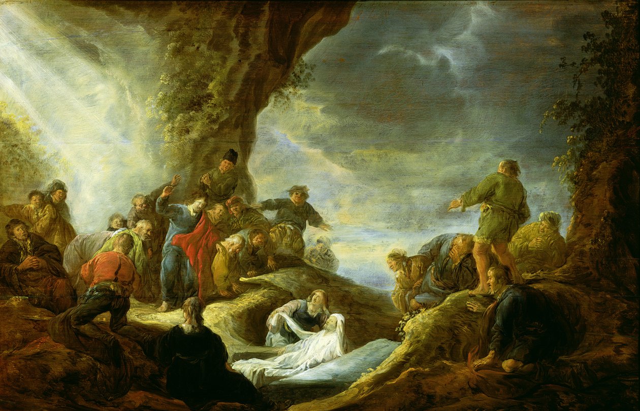 La resurrezione di Lazzaro da Benjamin Gerritsz. Cuyp