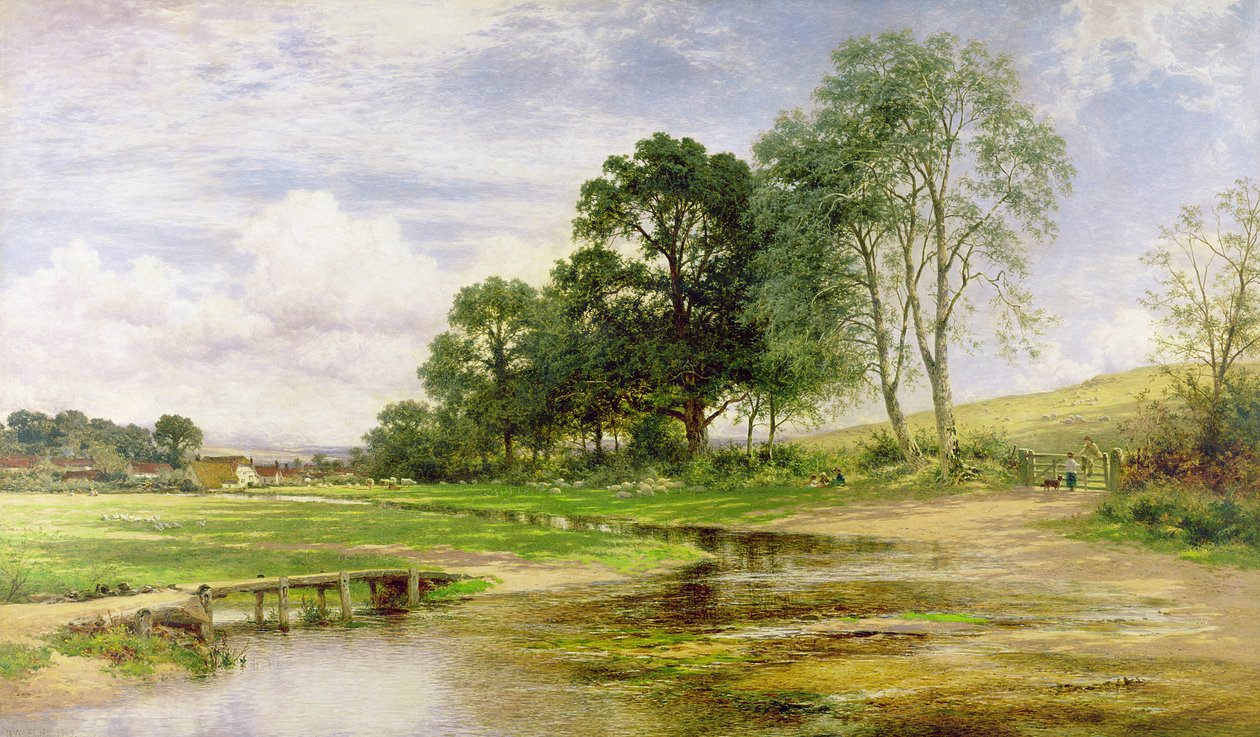 Per prato e ruscello, 1893 da Benjamin Williams Leader