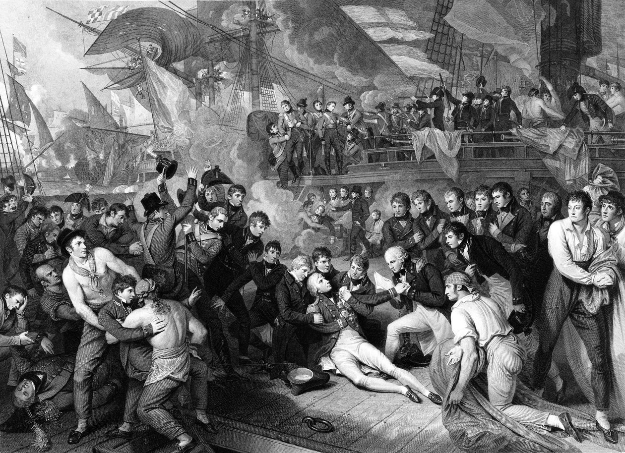 La morte di Horatio Nelson da Benjamin (after) West