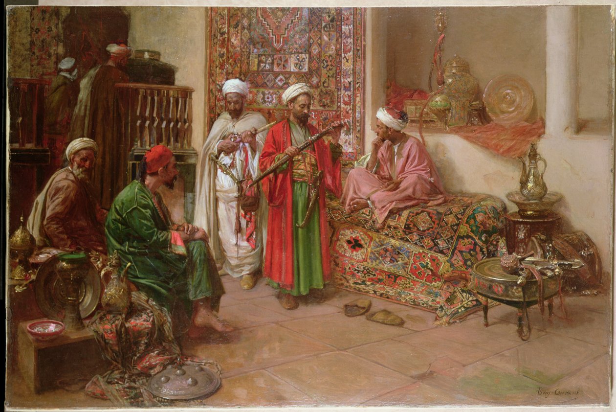 Arabi in un Interno da Benjamin 1845-1902 Constant