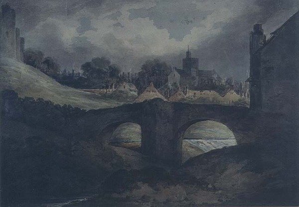 Città e ponte di Brecon da Benjamin Barker