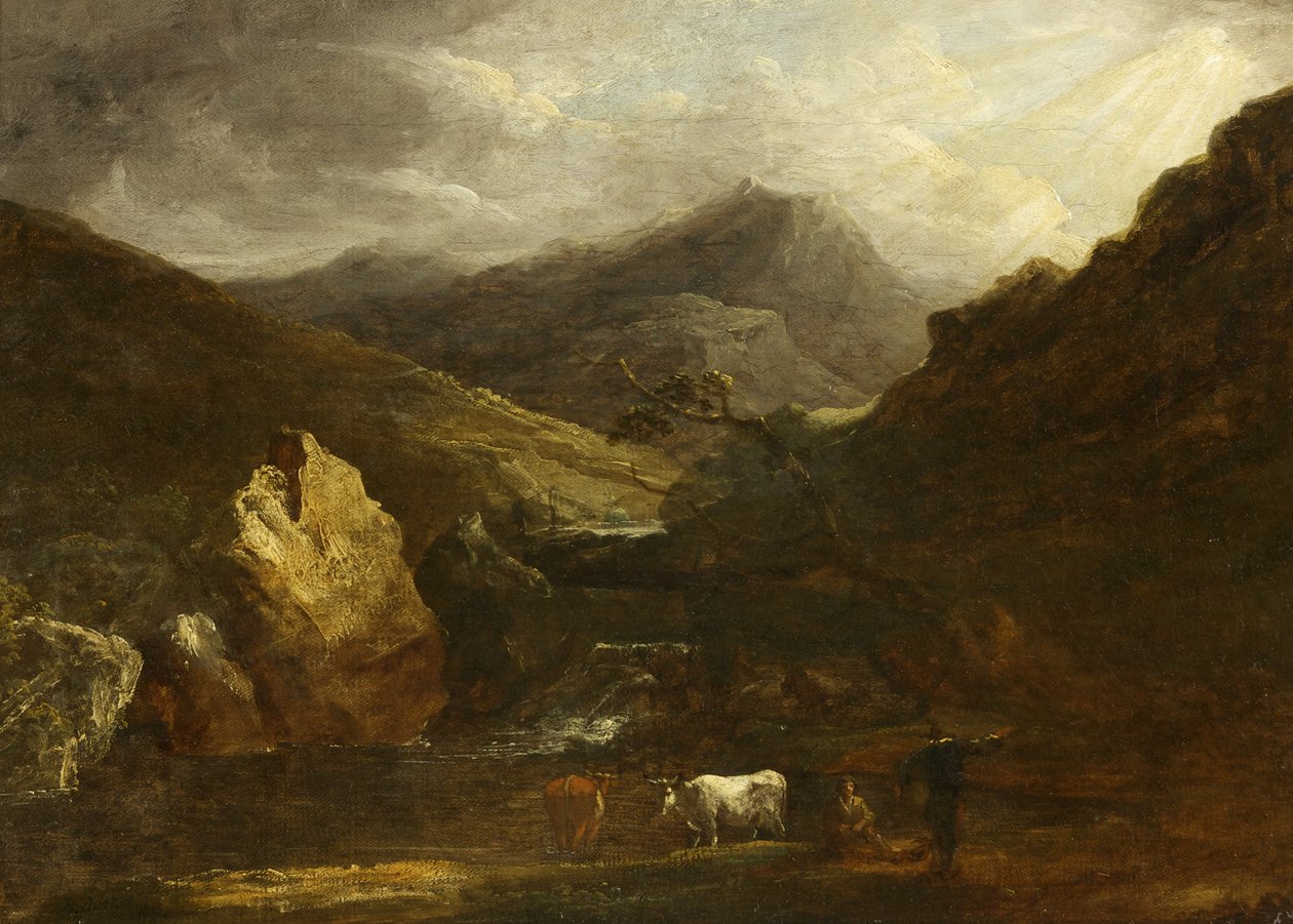 Paesaggio Montano con Vista su Snowdon da Benjamin Barker