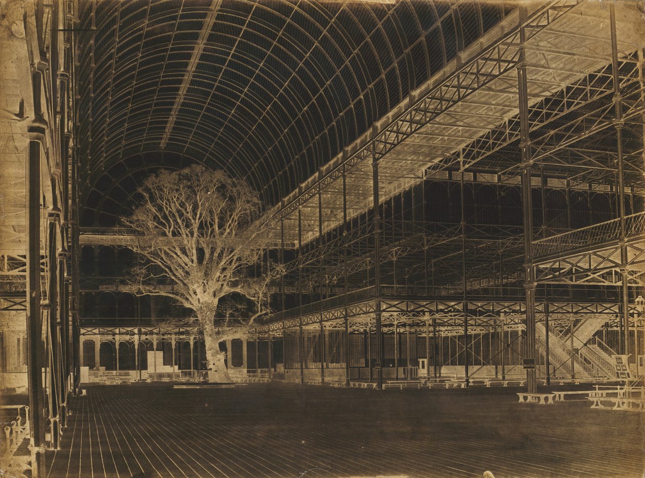 Crystal Palace, Hyde Park, Transept, 1852 da Benjamin Brecknell Turner