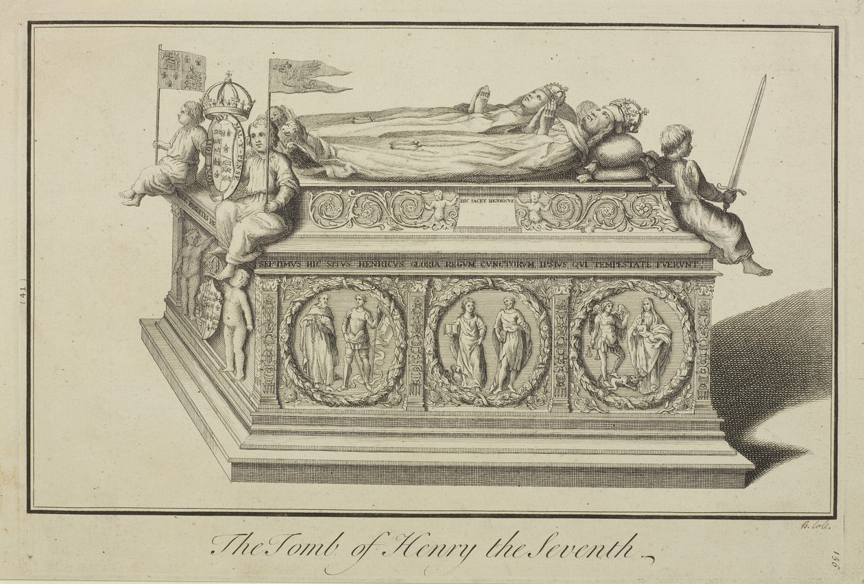 Vista della tomba di Enrico VII e della regina Elisabetta nella cappella del re nell
