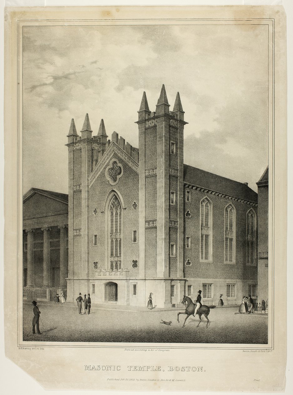 Tempio massonico, Boston da Benjamin F. Nutting