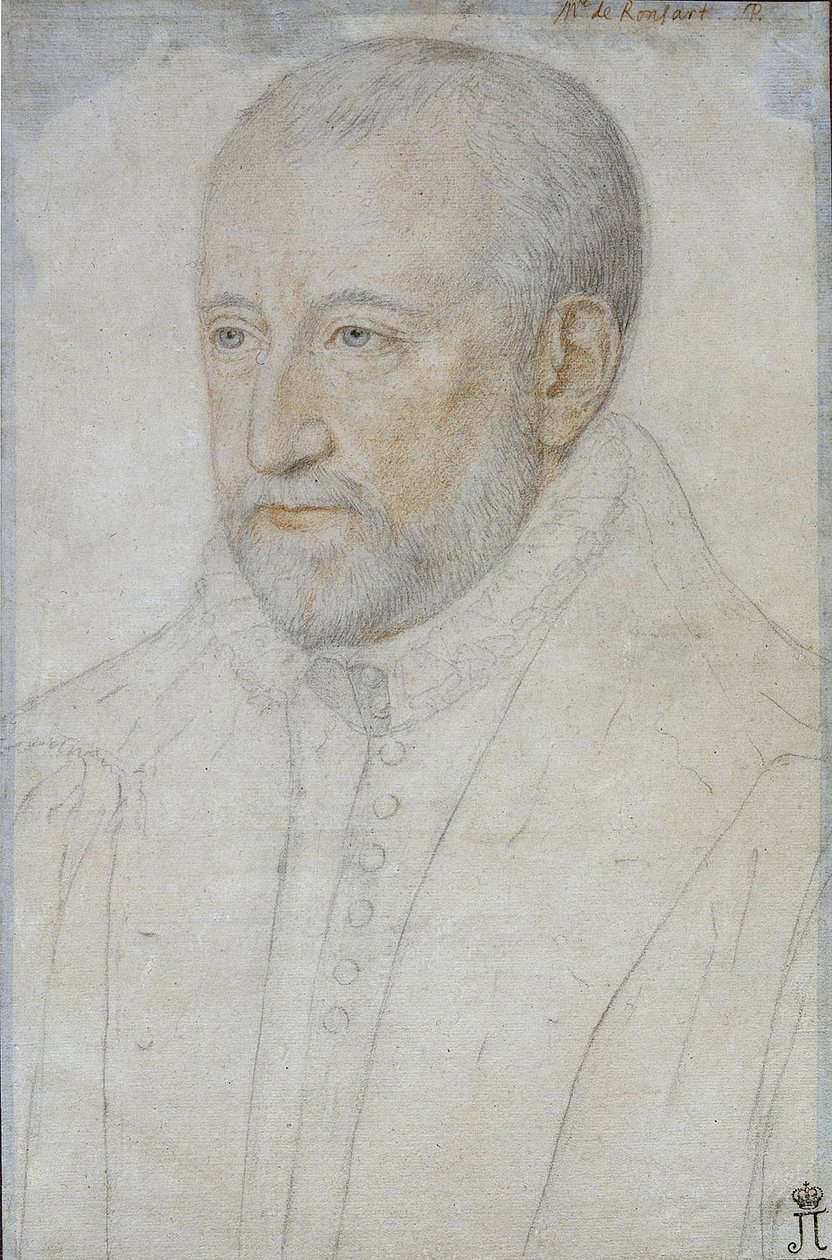 Ritratto di Pierre de Ronsard (1524-1585) da Benjamin Foulon