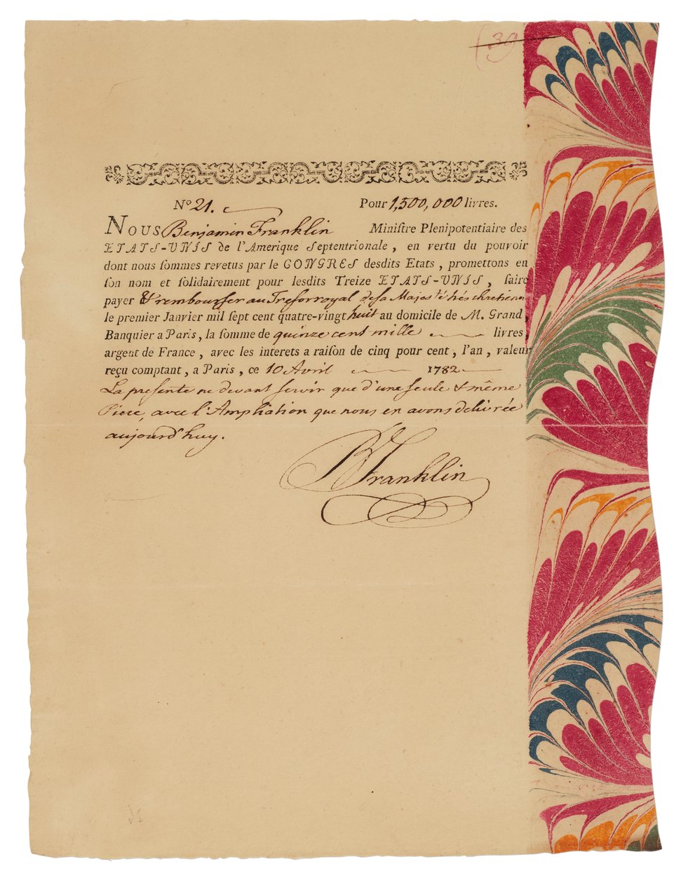 Lettera di Benjamin Franklin da Benjamin Franklin