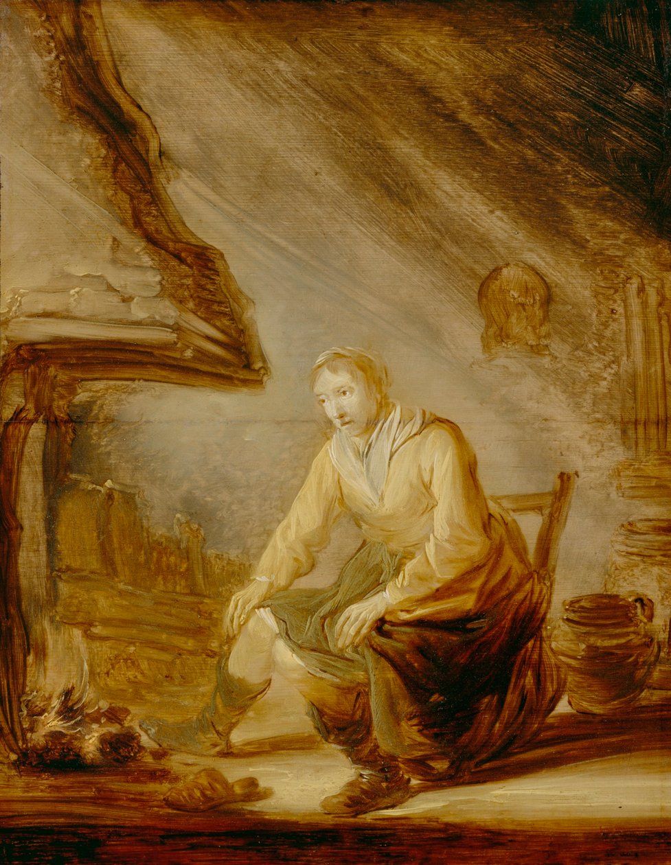 Donna davanti al fuoco da Benjamin Gerritsz Cuyp