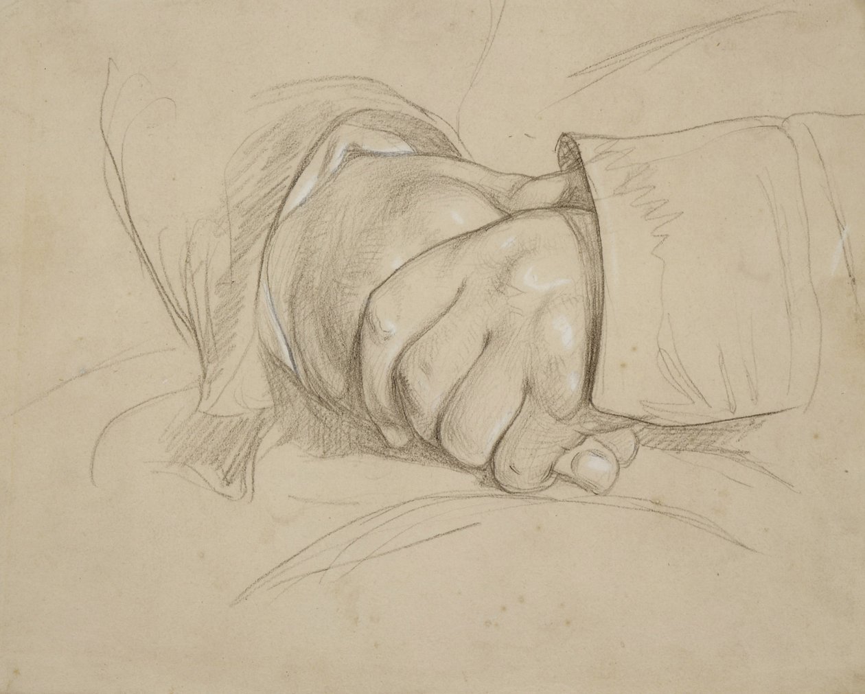 Mani giunte, si dice siano quelle del poeta William Wordsworth da Benjamin Haydon