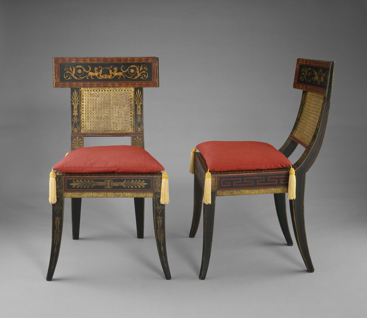Coppia di sedie laterali da Benjamin Henry Latrobe