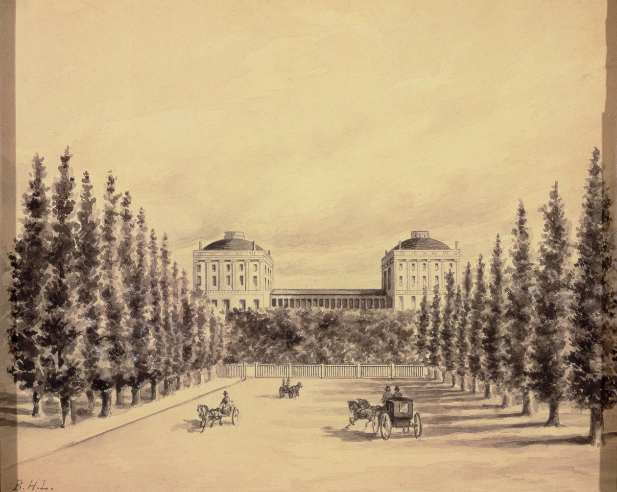 Campidoglio degli Stati Uniti da Pennsylvania Avenue, c.1814 da Benjamin Henry Latrobe