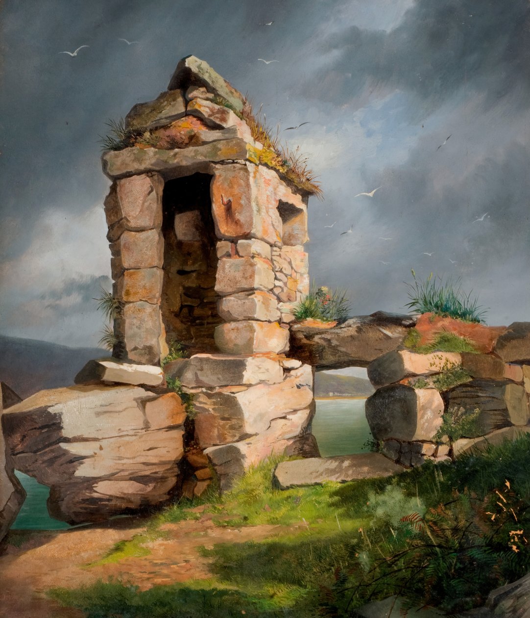 Rovine, Monte San Michele, Cornovaglia, 1858 da Benjamin Johnson