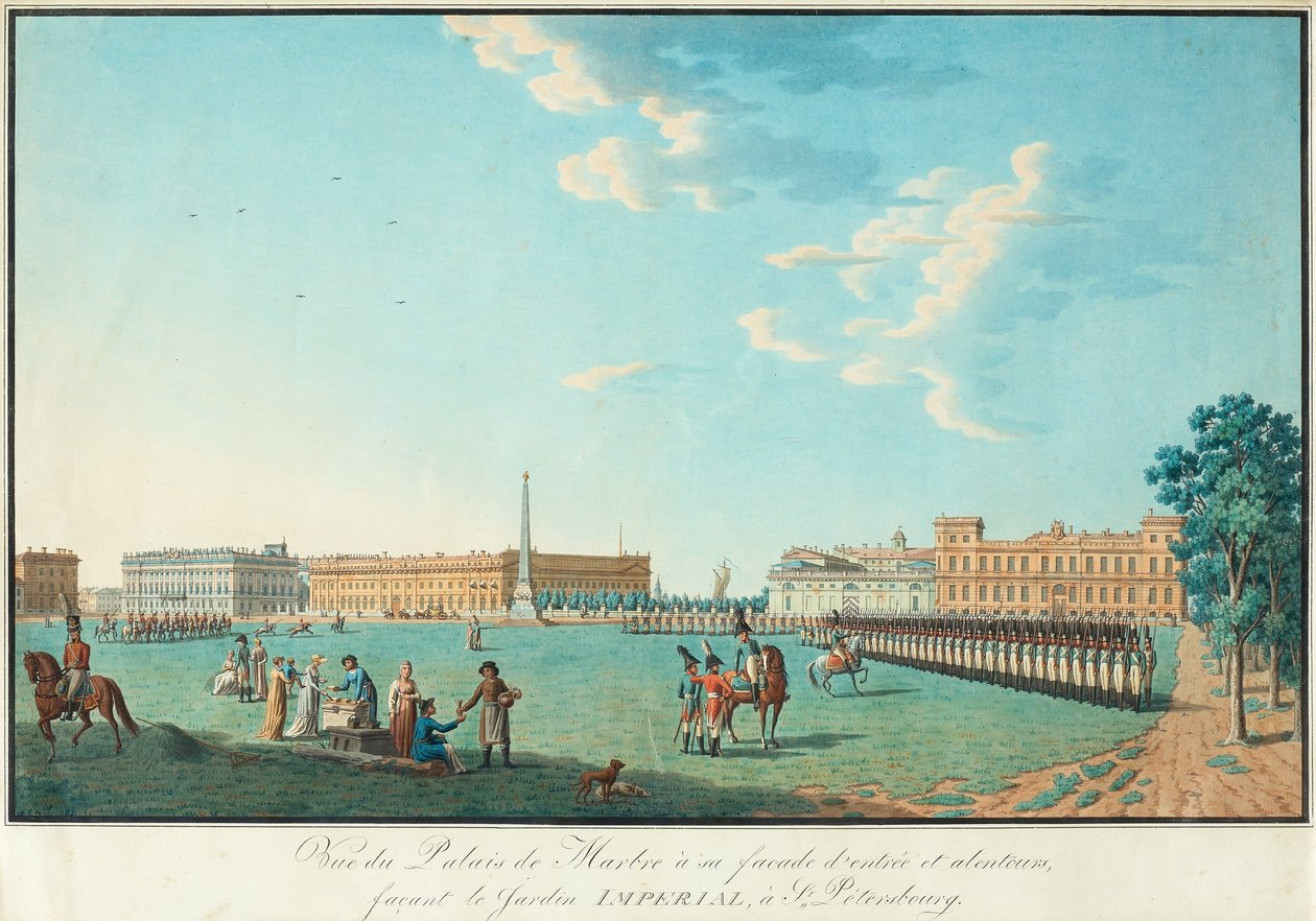 Il Palazzo di Marmo a San Pietroburgo, c. 1800 da Benjamin Paterssen