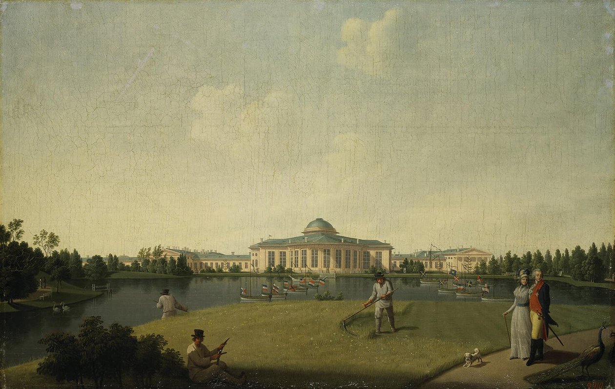Veduta del Palazzo Tauride dal giardino da Benjamin Paterssen